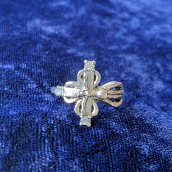 Other - FREE New size 8 Cross ring Christian Catholic Cross Freebie